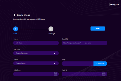 Create your collection in two easy steps
