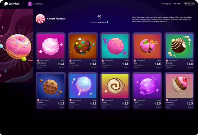 DocusaurusFull branded NFT Collection page